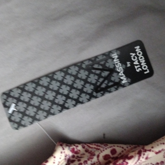 NWT Massini by Stacy London off the shoulder printed flnce dress size sm… - Picture 6 of 8